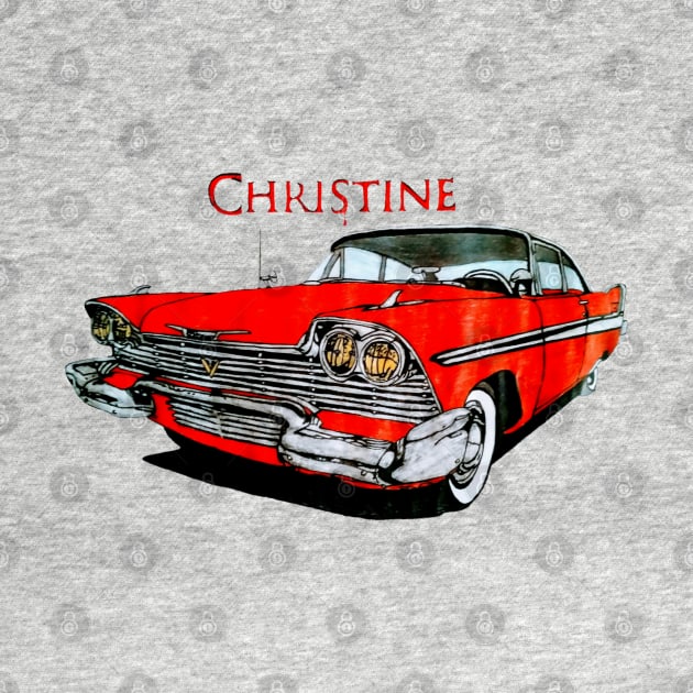 Christine the car by Grimspencilart